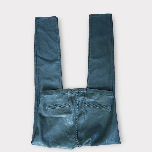 HELMUT Helmut Lang Womens Coated Vegan Leather Leggings Size 29 Elst Ammo Jeans - Picture 4 of 5
